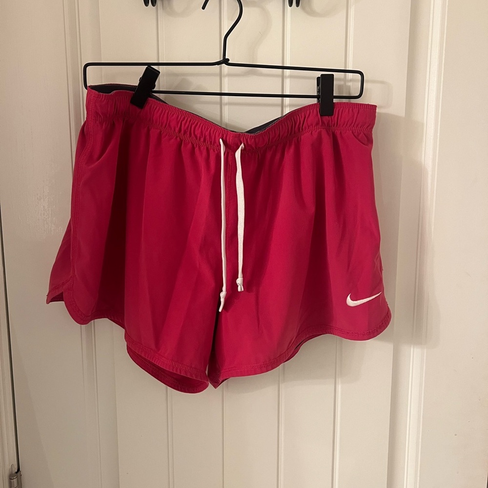 Nike Women's Vibrant Red Athletic Shorts